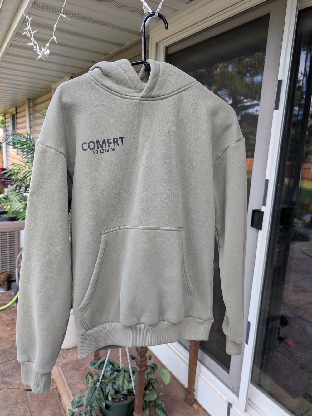Comfort Olive Green Pullover Hoodie